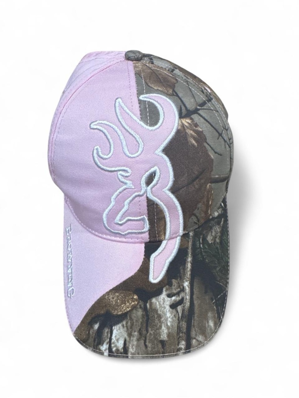Browning Pink & Camo Women's Buck Logo Cap